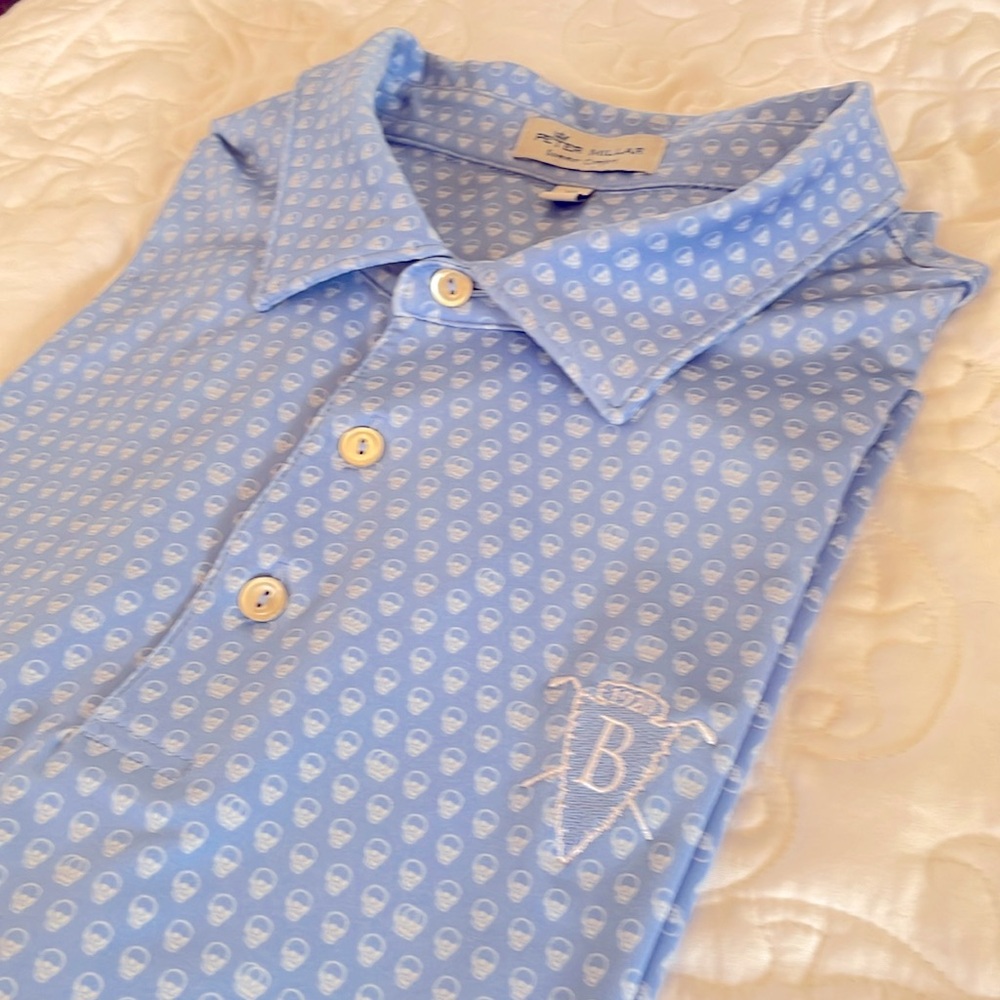 Peter Millar Short Sleeve Golf Polo Jersey Size XL